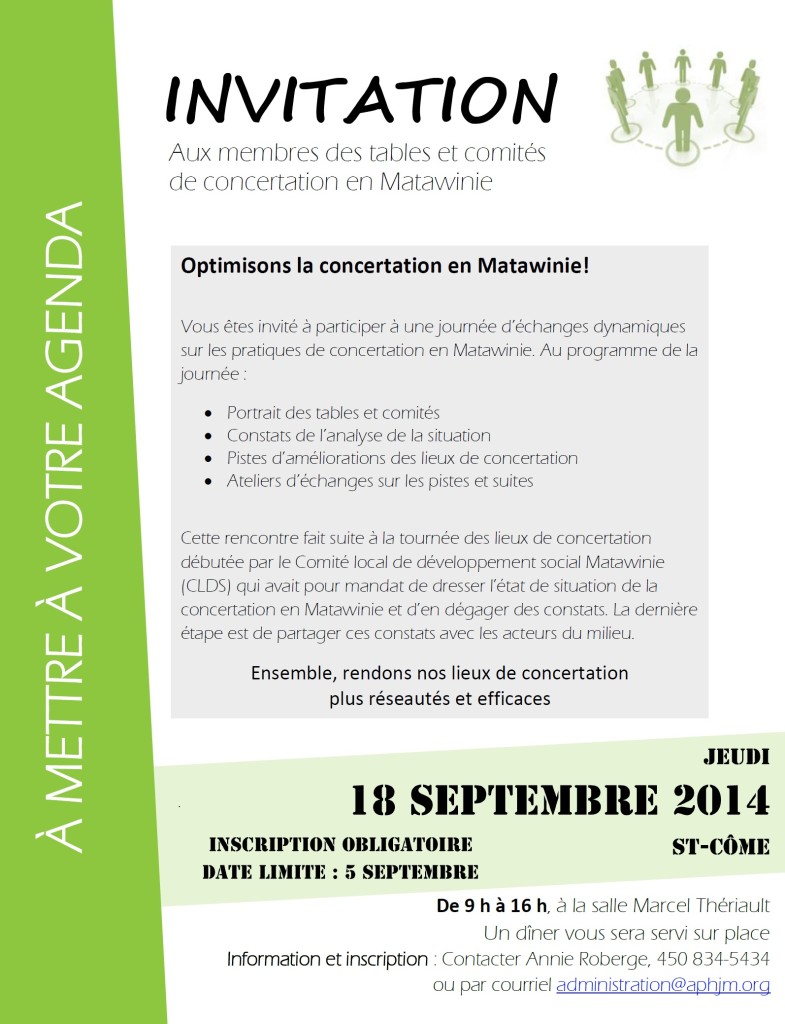 Invitation à la journée du 18 septembre 2014