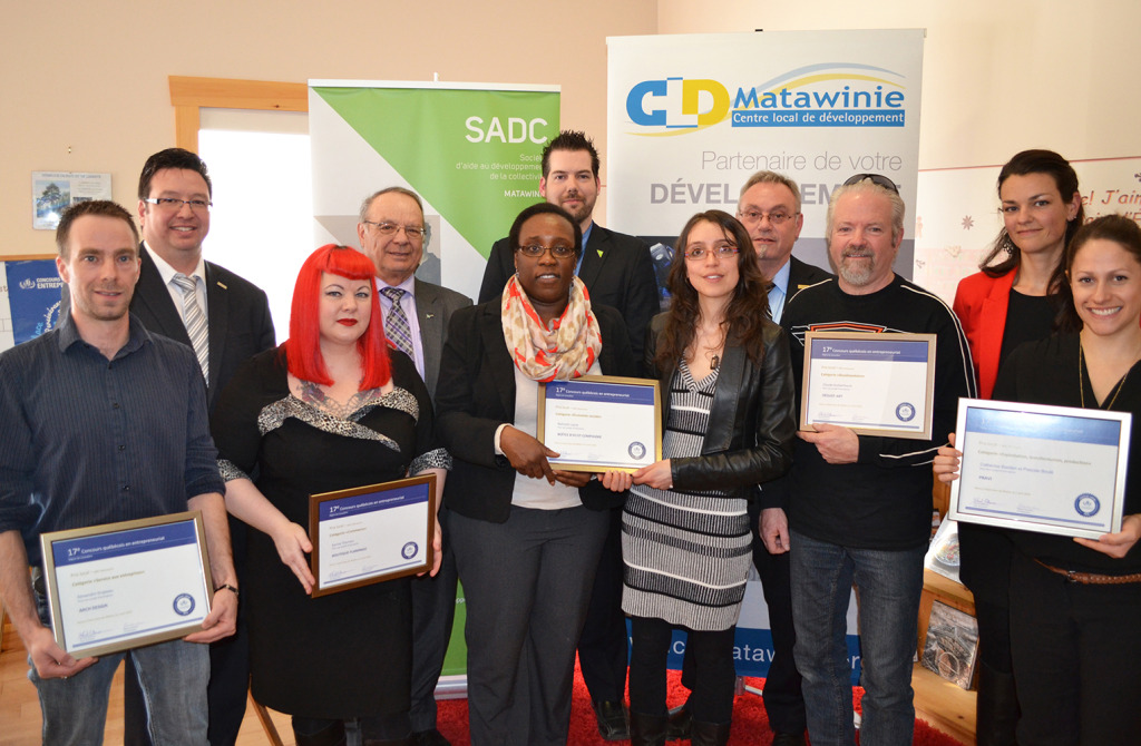 Lauréats locaux MRC Matawinie de la 17e édition du Concours québécois en entrepreneuriat